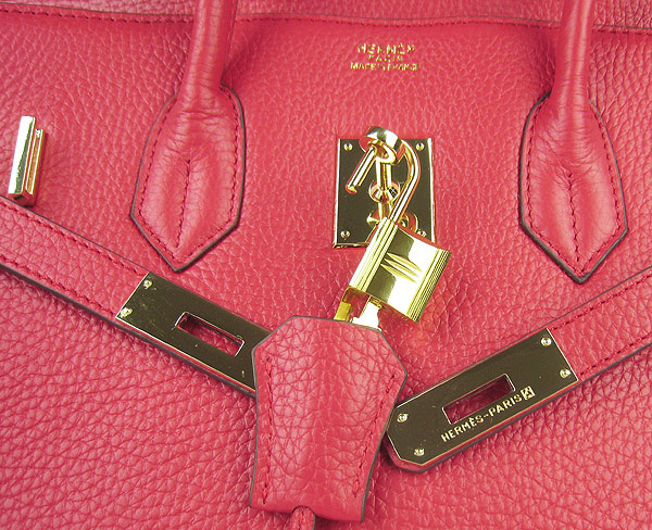 High Quality Fake Hermes Birkin 35CM Togo Leather Bag Red 6089 - Click Image to Close